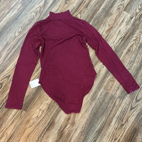 NEW!! MANGOPOP women’s mock turtle neck long sleeve tops bodysuit jumpsuit - Picture 2 of 5